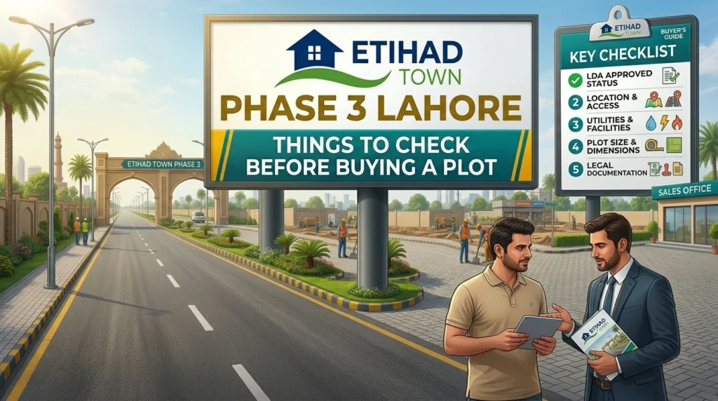 Etihad Town Phase 3 Lahore plot buying guide
