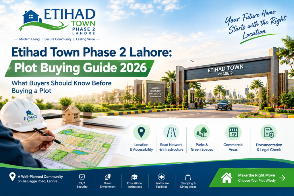 Etihad Town Phase 2 Lahore | Plot Buying Guide 2026